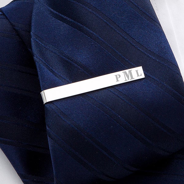 Grooved Monogram Tie Bar – Ring Concierge