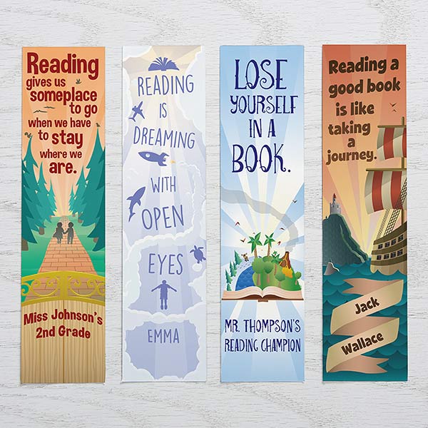 Personalized Book Lover Paper Bookmarks Set Reading Quotes Personalized Book Lover Paper Bookmarks Set Reading Quotes