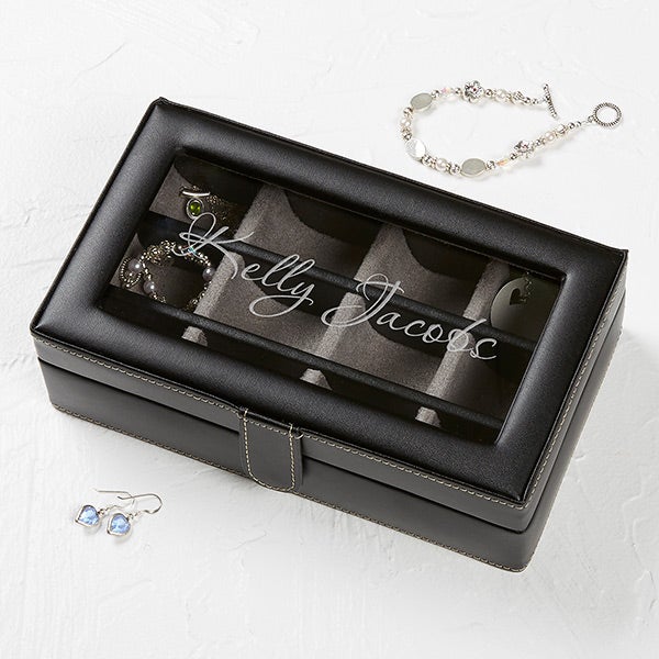 Mens Leather Jewelry Box