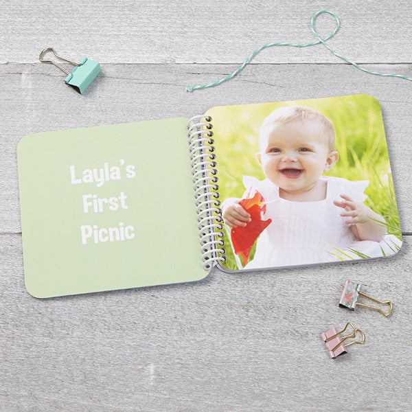 Baby Keepsake Soft Cover Mini Photo Book Pastel