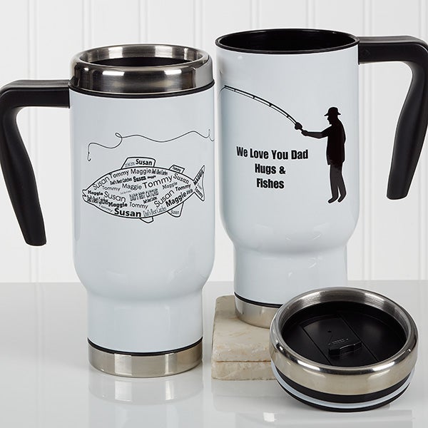 PERSONALISED PHOTO FISHING MUG FOR YOUR BEST,CATCH IDEAL CHRISTMAS PRESENT 