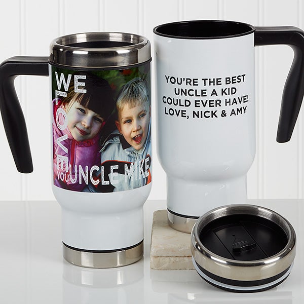 Personalized Photo Commuter Travel Mug - Loving Them - 17292