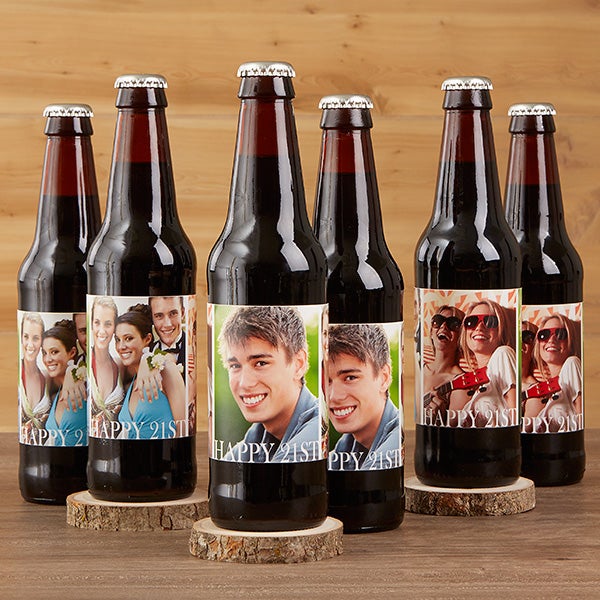 personalized photo beer bottle labels happy birthday birthday gifts personalization mall