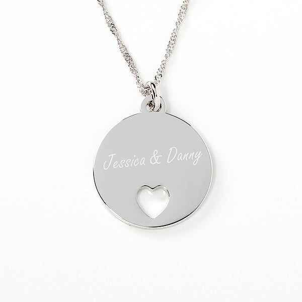 Personalized Piece of My Heart Pendant Necklace - 17302