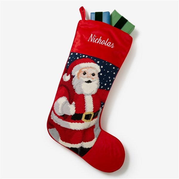 Personalized Needlepoint Christmas Stockings - Winter Charm - 17317