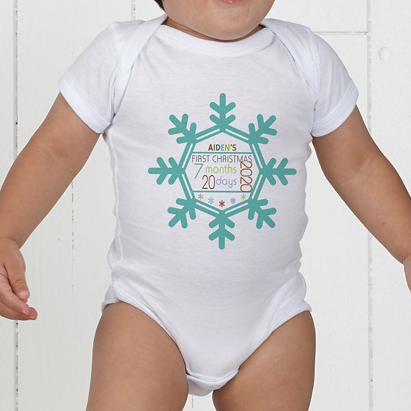personalized baby's first christmas outfit
