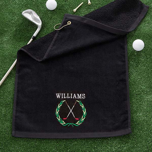 Personalized Golf Towel - Performance Golf Crest
