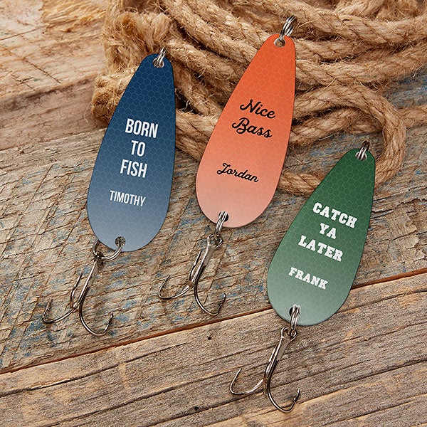 Customized with Your Text Greatest Catch Personalized Fishing Lure Gift 