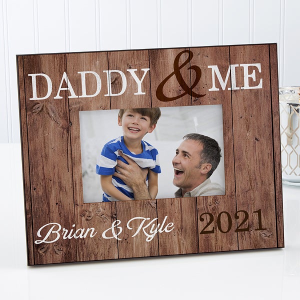Personalized I Love You Daddy natural wood 5x7 Father/'s Day Picture Frame