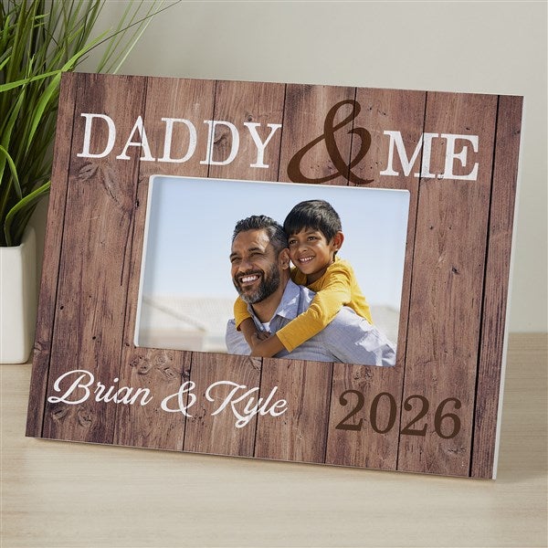 Personalized Rustic Picture Frame - Daddy & Me - 17358