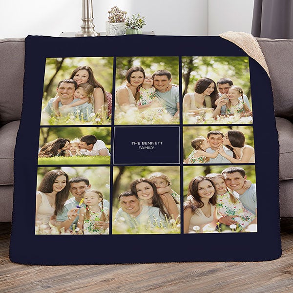 Personalized Photo Blankets - Photomontage - 17386