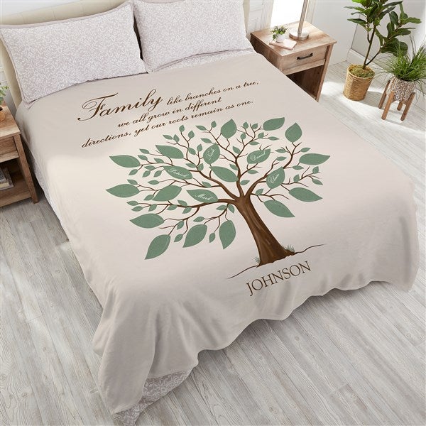 Family Tree Personalized Blankets - 17388