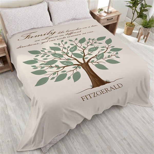 Cool family tree blankets hotsell