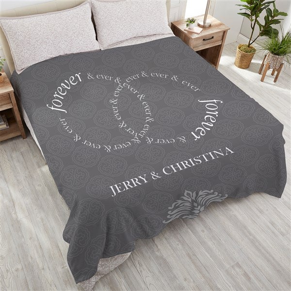 Personalized Anniversary Blankets - Forever & Ever - 17390