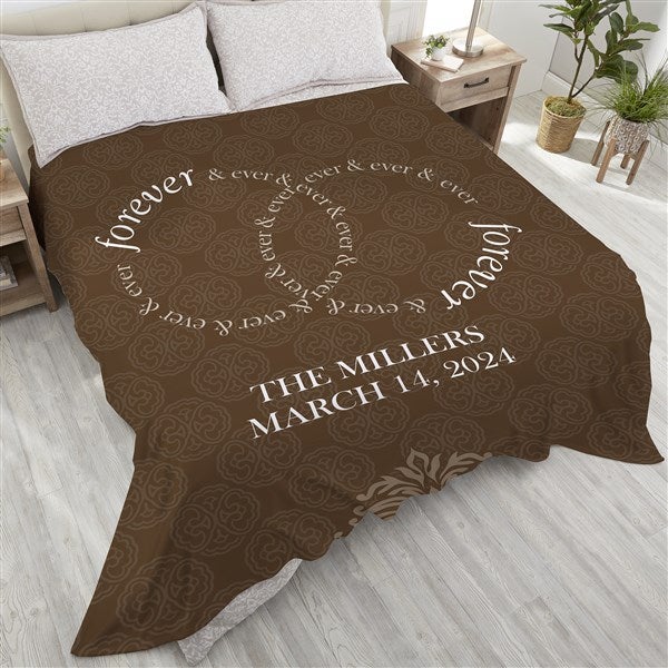 Personalized Anniversary Blankets - Forever & Ever - 17390
