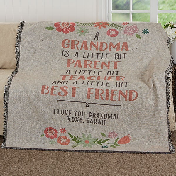 Personalized Throw Blankets For Grandma - 17395