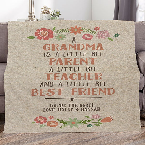 Personalized Throw Blankets For Grandma - 17395