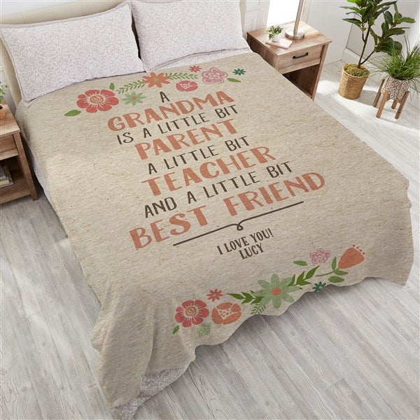 Grandma fleece blanket cheap