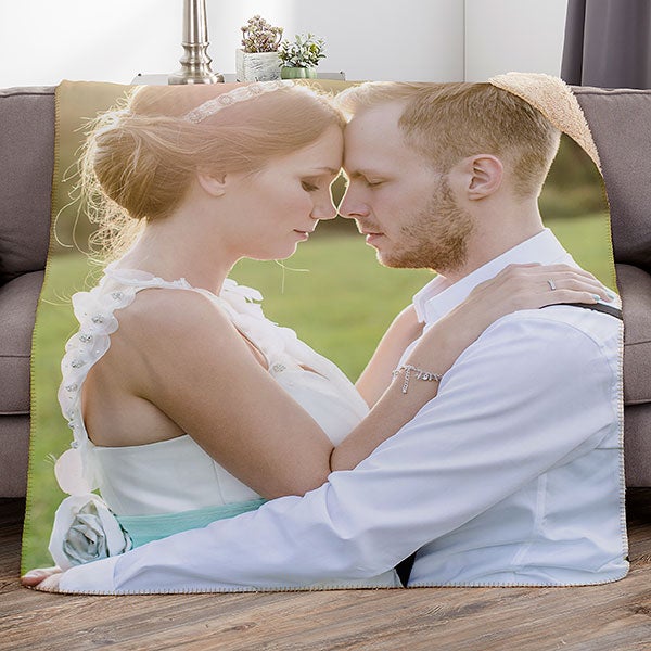 Custom Wedding Photo Personalized Blankets - 17397