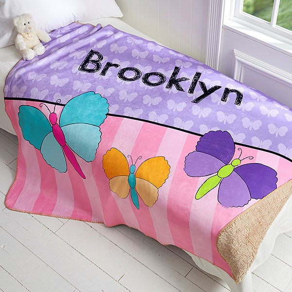 Personalized blankets sales for girls
