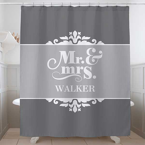 personalized shower curtain photo