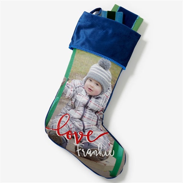 Personalized Photo Christmas Stocking - Photo Memories - 17451