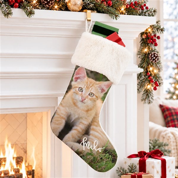 Personalized Photo Christmas Stocking - Photo Memories - 17451