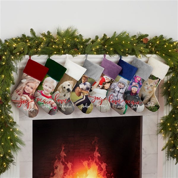 Holiday Photo Memories Personalized Christmas Stocking
