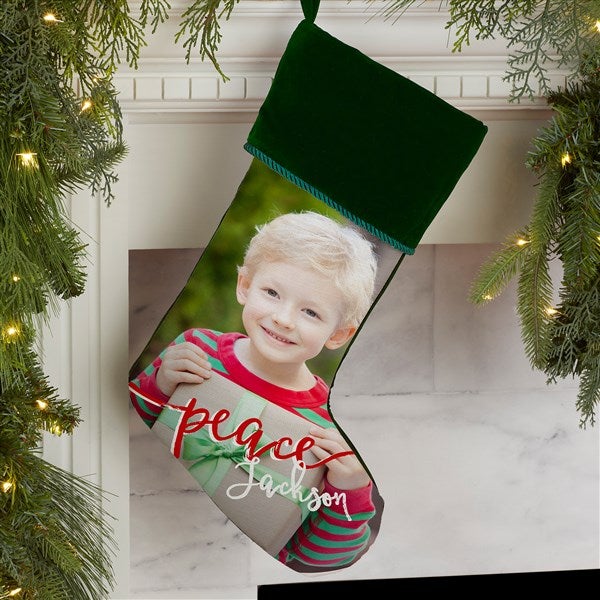 Personalized Photo Christmas Stocking - Photo Memories - 17451