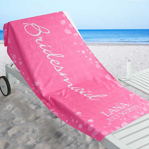 Kids Birthday Beach Towel Bride To Be Towels Adult