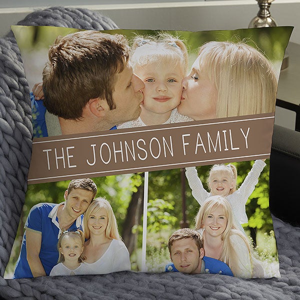Family Photo Collage Pillow 18 Photo Gifts