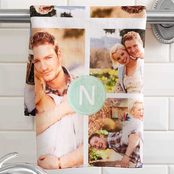 Photo Towels Photo Collage Personalized Hand Towel