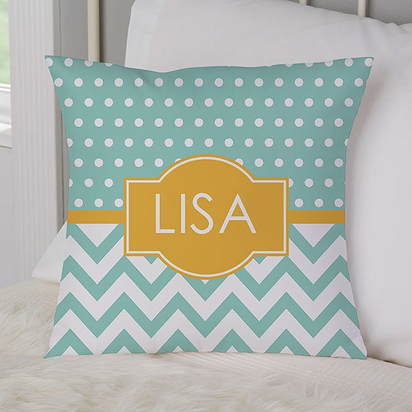 Custom Name Or Monogram Throw Pillows Custom Name Or Monogram Throw Pillows