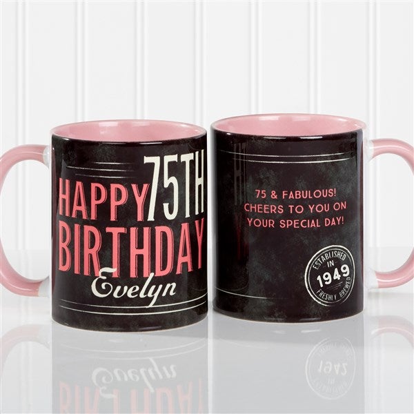 Personalized Coffee Mugs - Vintage Birthday - 17555