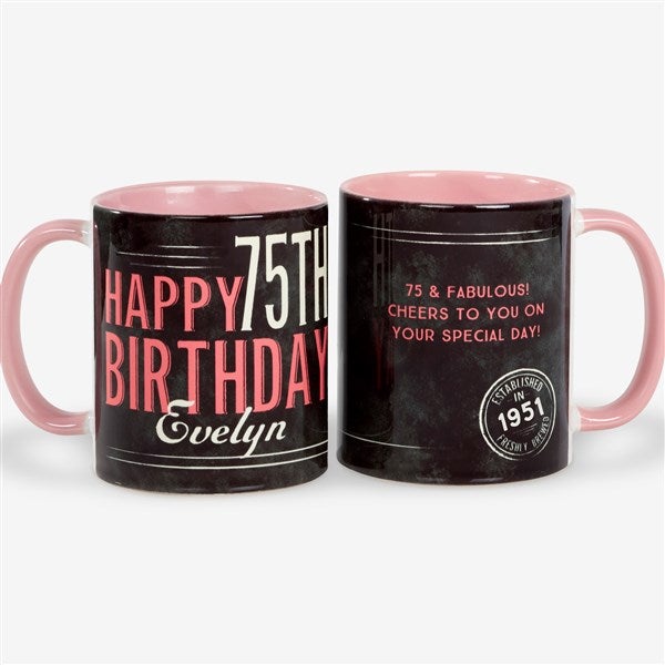 Personalized Coffee Mugs - Vintage Birthday - 17555