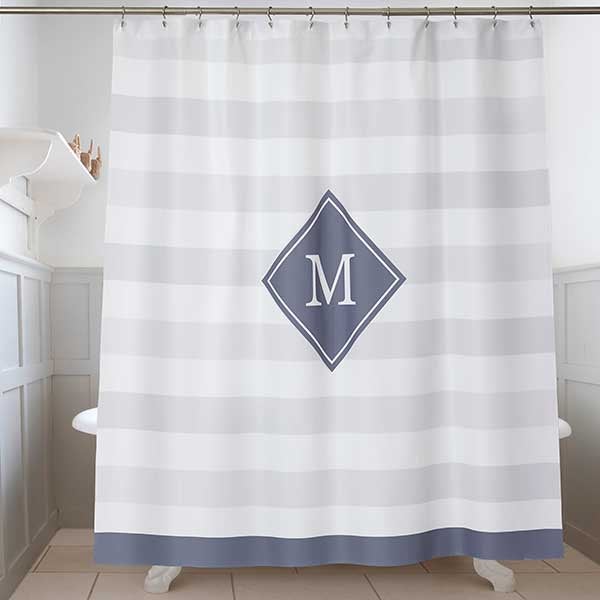 Classic Initial Monogram Shower Curtain Classic Initial Monogram Shower Curtain 17579