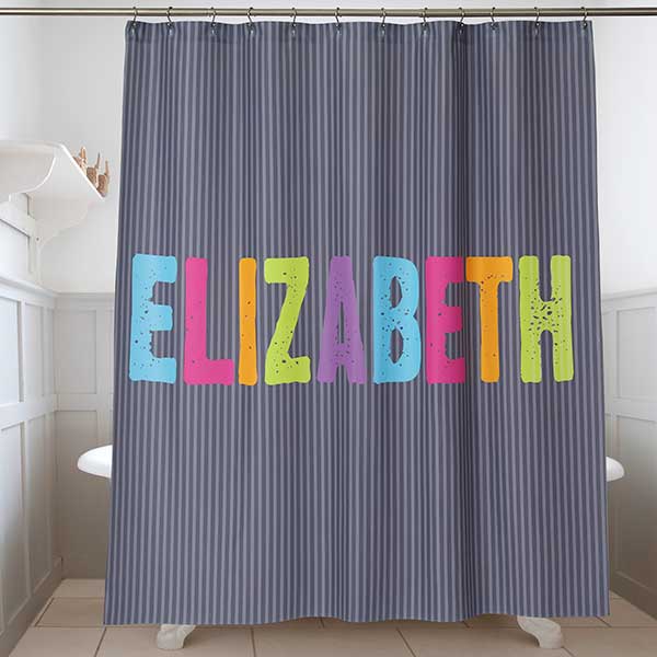 Personalized Kids Shower Curtain All Mine