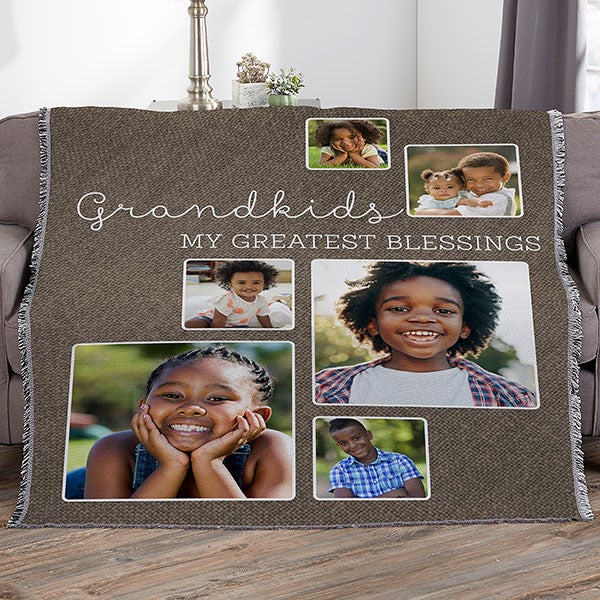 They re Worth Spoiling Personalized 56x60 Woven Photo Throw