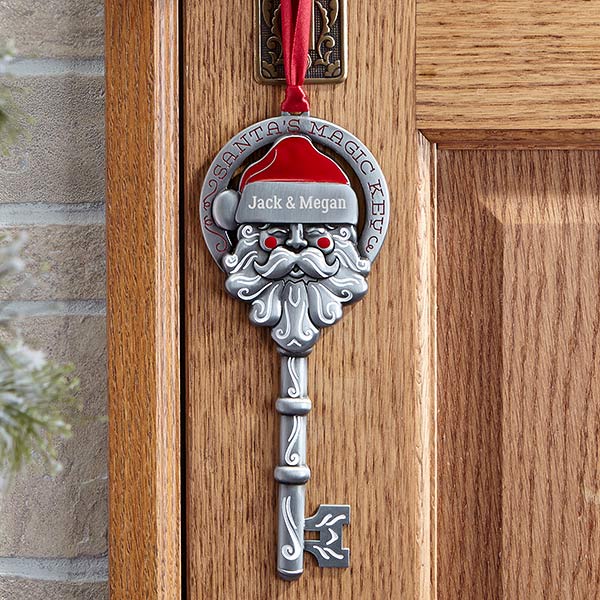 Personalized Magic Santa Key Ornament