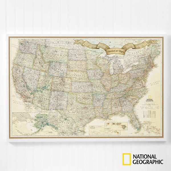 personalized us travel map