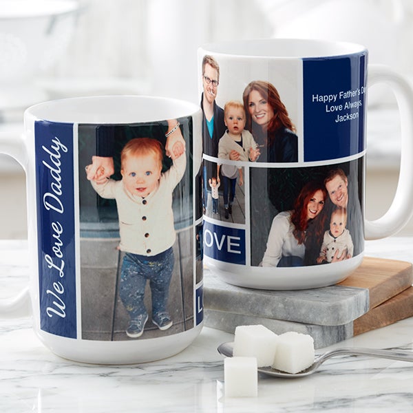 Bulk Wholesale Promotional Personalised Mug Collage Photo Image Picture Logo 