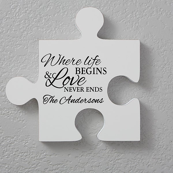 Personalized Family Quotes Wall Puzzle Pieces - 17697