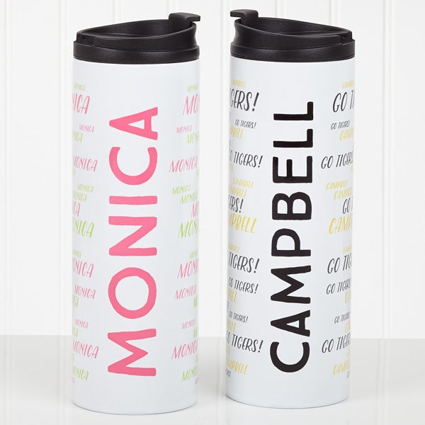 Personalized Name Travel Tumbler - Hello! My Name Is - 17756