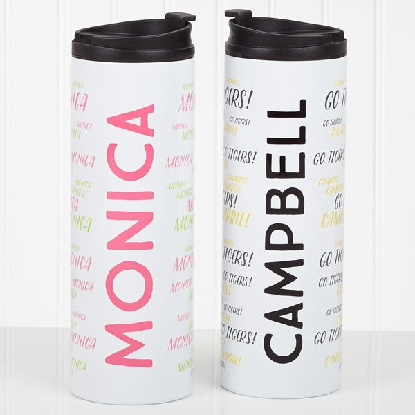 Personalized Name Travel Tumbler Hello! My Name Is