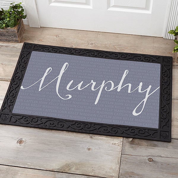 Personalized Family Name Doormat Together Forever For The Home
