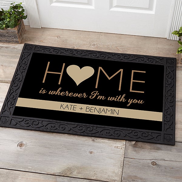 Personalized Home With You Doormat 20x35 For The Home
