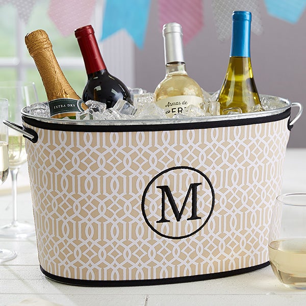 Personalized Beverage Tub Monogram