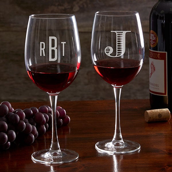 Classic Celebrations Personalized 19oz Red Wine Glasses For The Home