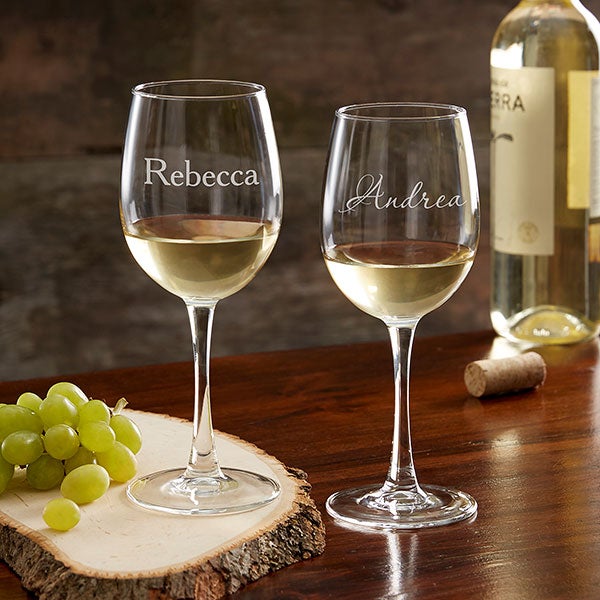 Personalized Classic Celebrations Wine Glass Collection - 17830