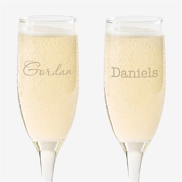 Personalized Classic Celebrations Champagne Glasses - 17832